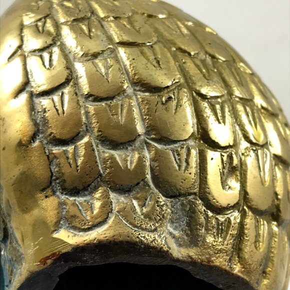 Vintage Brass Fancy Quail Grouse MidMod Game Bird - Picture 11 of 15